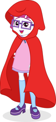 Size: 1280x2754 | Tagged: safe, artist:punzil504, imported from derpibooru, little red, equestria girls, little red riding hood, pun, simple background, transparent background