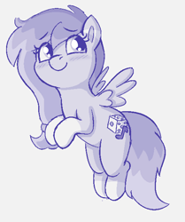 Size: 508x609 | Tagged: safe, artist:heretichesh, imported from derpibooru, oc, oc only, pegasus, pony, blushing, dice, female, filly, happy, monochrome, music notes, shy, sketch, smiling, solo
