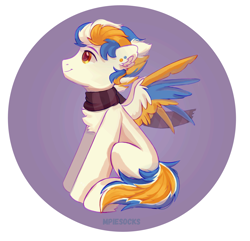 Size: 4413x4255 | Tagged: safe, artist:_mpiesocks, artist:raily, imported from derpibooru, oc, oc only, oc:alan techard, pegasus, pony, clothes, scarf, solo