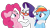 Size: 1334x736 | Tagged: safe, artist:sollace, derpibooru exclusive, imported from derpibooru, pinkie pie, rainbow dash, rarity, earth pony, pegasus, pony, unicorn, rarity takes manehattan, .svg available, bipedal, glasses, looking at you, looking away, open mouth, raised eyebrow, rarity's glasses, show accurate, simple background, svg, transparent background, trio, vector