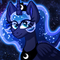 Size: 200x200 | Tagged: safe, artist:punkskunks, imported from derpibooru, princess luna, alicorn, pony, bust, portrait, solo