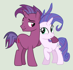 Size: 1028x981 | Tagged: safe, artist:jadeharmony, artist:jadethepegasus, imported from derpibooru, oc, oc:aurora (tempest's mother), oc:transparent (tempest's father), aurorarent, female, husband and wife, male, oc x oc, shipping, straight