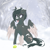 Size: 3000x3000 | Tagged: safe, artist:taleriko, imported from derpibooru, oc, oc only, oc:lacy, dog, dog pony, original species, pegasus, ball, commission, cute, female, mare, rcf community, snow, solo, tennis ball, toes, wings, winter