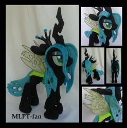 Size: 1868x1892 | Tagged: safe, artist:calusariac, imported from derpibooru, queen chrysalis, changeling, irl, photo, plushie, solo