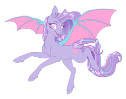 Size: 2192x1728 | Tagged: safe, artist:silkensaddle, imported from derpibooru, oc, oc only, bat pony, pony, bat wings, colored, flying, open mouth, simple background, solo, transparent background, wings