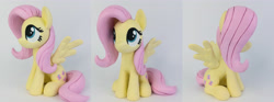 Size: 5184x1920 | Tagged: safe, artist:sparkle257, imported from derpibooru, fluttershy, pony, figurine, irl, photo, solo