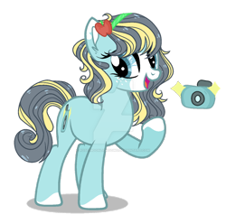 Size: 1280x1270 | Tagged: safe, artist:rose-moonlightowo, imported from derpibooru, oc, oc only, earth pony, pony, female, mare, offspring, parent:applejack, parent:shining armor, parents:shiningjack, simple background, solo, transparent background