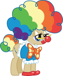 Size: 3000x3623 | Tagged: safe, artist:cloudy glow, artist:cloudyglow, imported from derpibooru, mayor mare, pony, luna eclipsed, .ai available, clown, simple background, solo, transparent background, vector