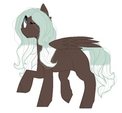 Size: 636x591 | Tagged: safe, artist:helemaranth, imported from derpibooru, oc, oc only, pegasus, pony, one eye closed, pegasus oc, raised hoof, simple background, solo, white background, wings, wink