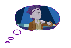 Size: 3000x1998 | Tagged: safe, edit, edited screencap, imported from derpibooru, screencap, dirk thistleweed, equestria girls, equestria girls series, spoiler:eqg series (season 2), dream bubble, simple background, solo, transparent background