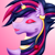 Size: 1148x1148 | Tagged: safe, artist:thebenalpha, imported from derpibooru, twilight sparkle, alicorn, pony, ear fluff, ear piercing, earring, eyes closed, haircut, horn, horn jewelry, horn ring, jewelry, lighthouse, lipstick, makeup, necklace, piercing, ring, solo, twilight sparkle (alicorn)