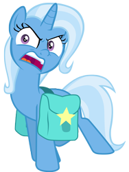 Size: 7000x9300 | Tagged: safe, artist:tardifice, imported from derpibooru, trixie, pony, student counsel, absurd resolution, bag, faic, saddle bag, simple background, solo, transparent background, vector