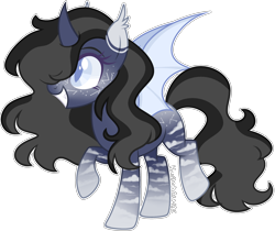 Size: 2724x2292 | Tagged: safe, artist:kurosawakuro, imported from derpibooru, oc, oc only, alicorn, bat pony, pony, base used, simple background, solo, transparent background