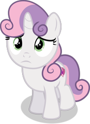 Size: 5091x6953 | Tagged: safe, artist:thatusualguy06, imported from derpibooru, sweetie belle, pony, unicorn, growing up is hard to do, .svg available, absurd resolution, cute, diasweetes, female, filly, sad, sadorable, show accurate, simple background, transparent background, vector