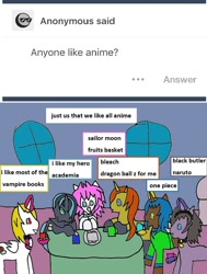 Size: 676x895 | Tagged: safe, artist:ask-luciavampire, imported from derpibooru, oc, pegasus, pony, unicorn, vampire, vampony, anime, ask, ask ponys gamer club, ask-ponys-gamer-club, tumblr