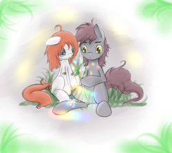 Size: 2598x2309 | Tagged: safe, artist:ashesdarkpony, imported from derpibooru, oc, oc only, earth pony, pony, duo, female, male