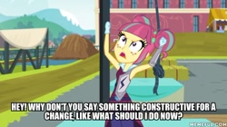 Size: 600x337 | Tagged: safe, imported from derpibooru, screencap, princess celestia, princess luna, sour sweet, equestria girls, friendship games, caption, george of the jungle, image macro, memeful.com, principal celestia, text, vice principal luna