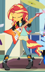 Size: 394x629 | Tagged: safe, imported from derpibooru, screencap, sunset shimmer, equestria girls, friendship games, cropped, cute, eyes closed, ponied up, shimmerbetes, smiling, solo focus