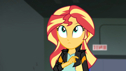 Size: 1920x1080 | Tagged: safe, imported from derpibooru, screencap, sunset shimmer, equestria girls, friendship games, faic, looking up, solo