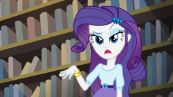 Size: 1920x1080 | Tagged: safe, imported from derpibooru, screencap, rarity, equestria girls, friendship games, denial, female, raised eyebrow, solo