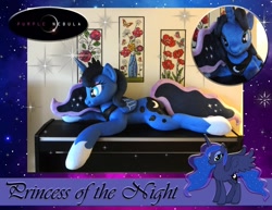 Size: 1280x990 | Tagged: safe, artist:purplenebulastudios, imported from derpibooru, princess luna, pony, heart eyes, irl, photo, plushie, solo, wingding eyes