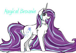 Size: 1000x700 | Tagged: safe, artist:darestorm, imported from derpibooru, oc, oc only, pony, unicorn, chest fluff, horn, jewelry, necklace, simple background, solo, unicorn oc, white background