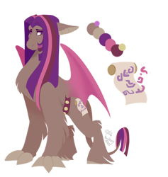 Size: 1024x1079 | Tagged: safe, artist:cyanreef, imported from derpibooru, oc, oc only, oc:athena sparkle, hybrid, color palette, female, interspecies offspring, offspring, parent:scorpan, parent:twilight sparkle, parents:scorlight, simple background, solo, transparent background