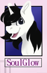 Size: 497x766 | Tagged: safe, alternate version, artist:darestorm, imported from derpibooru, oc, oc only, pony, unicorn, bust, horn, open mouth, solo, unicorn oc