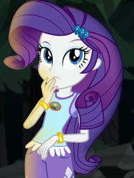 Size: 808x1074 | Tagged: safe, imported from derpibooru, screencap, rarity, equestria girls, legend of everfree, bracelet, camp everfree logo, camp everfree outfits, clothes, cropped, cutie mark, cutie mark on clothes, female, jewelry, shorts, solo