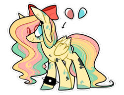 Size: 748x571 | Tagged: safe, artist:cyrinthia, imported from derpibooru, oc, oc only, oc:maridia, pegasus, pony, bow, female, hair bow, mare, simple background, solo, transparent background