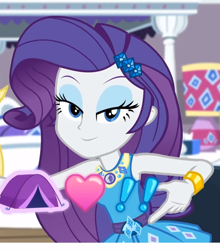 Size: 677x768 | Tagged: safe, imported from derpibooru, screencap, rarity, camping must-haves, equestria girls, equestria girls series, spoiler:eqg series (season 2), bedroom eyes, flirting, lidded eyes, looking at you, out of context, rarity peplum dress, sexy, she knows