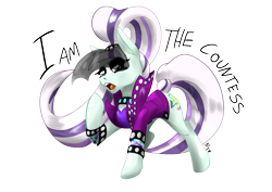 Size: 4961x3508 | Tagged: safe, artist:mekblue, imported from derpibooru, coloratura, earth pony, pony, absurd resolution, arm band, clothes, countess coloratura, female, jacket, mare, open mouth, simple background, solo, sticker, transparent background