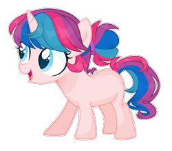 Size: 2560x2240 | Tagged: safe, artist:lazuli, artist:mint-light, artist:thieeur-nawng, imported from derpibooru, oc, oc only, pony, unicorn, base used, female, filly, horn, open mouth, simple background, solo, transparent background, unicorn oc