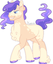 Size: 1780x2124 | Tagged: safe, artist:kurosawakuro, imported from derpibooru, oc, oc only, earth pony, pony, base used, male, offspring, parent:princess luna, parent:trouble shoes, parents:troubleluna, simple background, solo, stallion, transparent background