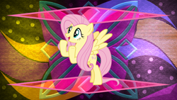 Size: 3840x2160 | Tagged: safe, artist:laszlvfx, artist:tardifice, edit, imported from derpibooru, fluttershy, pony, solo, wallpaper, wallpaper edit