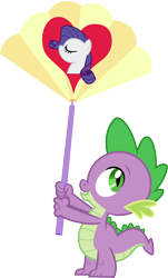 Size: 3000x4980 | Tagged: safe, artist:cloudy glow, artist:cloudyglow, imported from derpibooru, rarity, spike, green isn't your color, simple background, transparent background, vector