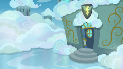 Size: 1280x720 | Tagged: safe, imported from derpibooru, screencap, top bolt, background, no pony, scenic ponyville, wonderbolts academy (place)