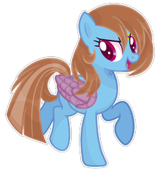 Size: 1265x1389 | Tagged: safe, artist:thieeur-nawng, imported from derpibooru, oc, oc only, pegasus, pony, base used, eyelashes, open mouth, pegasus oc, raised hoof, simple background, solo, transparent background, wings