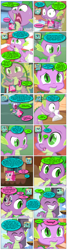 Size: 868x3260 | Tagged: safe, artist:dziadek1990, edit, edited screencap, imported from derpibooru, screencap, pinkie pie, spike, zephyr breeze, comic, conversation, dialogue, hape, hug, love potion, personal space invasion, requested art, screencap comic, slice of life, text