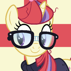 Size: 300x300 | Tagged: safe, artist:luchane2004, imported from derpibooru, moondancer, pony, bust, portrait, solo