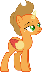 Size: 984x1681 | Tagged: safe, artist:pegasski, imported from derpibooru, oc, oc only, alicorn, pony, the mane attraction, alicorn oc, bald, base, eyelashes, freckles, frown, grin, hat, horn, simple background, smiling, solo, transparent background, two toned wings, wings