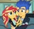 Size: 958x828 | Tagged: safe, artist:jadeharmony, artist:jadethepegasus, imported from derpibooru, flash sentry, sunset shimmer, equestria girls, female, flashimmer, male, shipping, straight