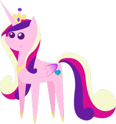 Size: 522x557 | Tagged: safe, artist:zacatron94, editor:slayerbvc, imported from derpibooru, princess cadance, alicorn, pony, cropped, crown, female, hoof shoes, jewelry, mare, peytral, pointy ponies, regalia, simple background, solo, transparent background