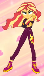 Size: 541x934 | Tagged: safe, imported from derpibooru, screencap, sunset shimmer, equestria girls, equestria girls series, sunset's backstage pass!, spoiler:eqg series (season 2), cropped, solo