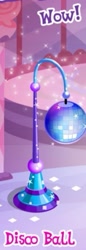 Size: 239x697 | Tagged: safe, imported from derpibooru, screencap, cropped, disco ball, game screencap, gameloft, meme, no pony, wow! glimmer