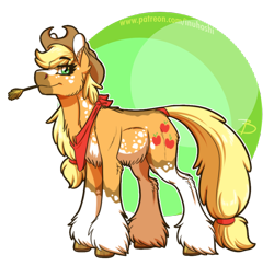 Size: 1002x975 | Tagged: safe, artist:inuhoshi-to-darkpen, imported from derpibooru, applejack, earth pony, pony, alternate design, coat markings, draft horse, redesign, simple background, socks (coat marking), socks (coat markings), solo, transparent background, unshorn fetlocks