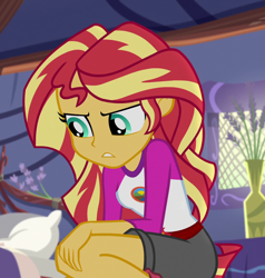 Size: 1028x1080 | Tagged: safe, imported from derpibooru, screencap, sunset shimmer, equestria girls, legend of everfree, camp everfree outfits, cropped, female, solo