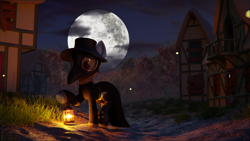 Size: 3840x2160 | Tagged: safe, artist:dieanondie, imported from derpibooru, pony, 3d, 4k, 4k resolution, blender, halloween, high res, holiday, plague doctor mask