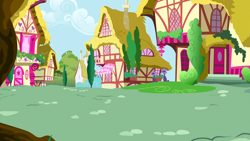 Size: 1280x720 | Tagged: safe, imported from derpibooru, screencap, all bottled up, background, no pony, ponyville, scenic ponyville