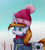 Size: 2000x2200 | Tagged: safe, artist:brilliant-luna, imported from derpibooru, oc, oc only, oc:littlepip, pony, unicorn, fallout equestria, blushing, clothes, female, hat, open mouth, scarf, smiling, snow, solo, solo female, winter